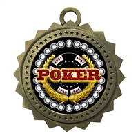 3" Poker Medal