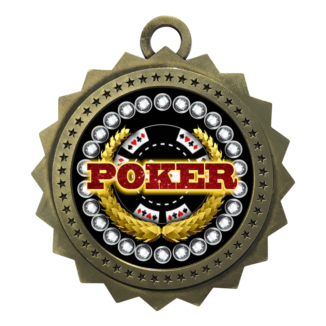 3" Poker Medal