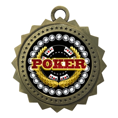 3" Poker Medal