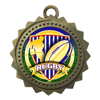 3" Rugby Medal