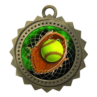 3" Softball Medal