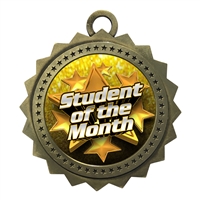 3" Student of the Month Medal