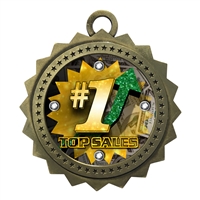 3" Top Sales Medal