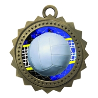 3" Volleyball Medal