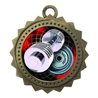 3" Weightlifter Medal