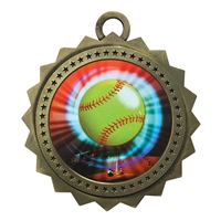 3" Softball Medal