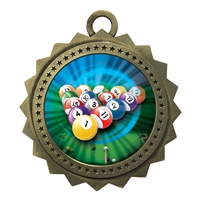 3" Billiards Medal