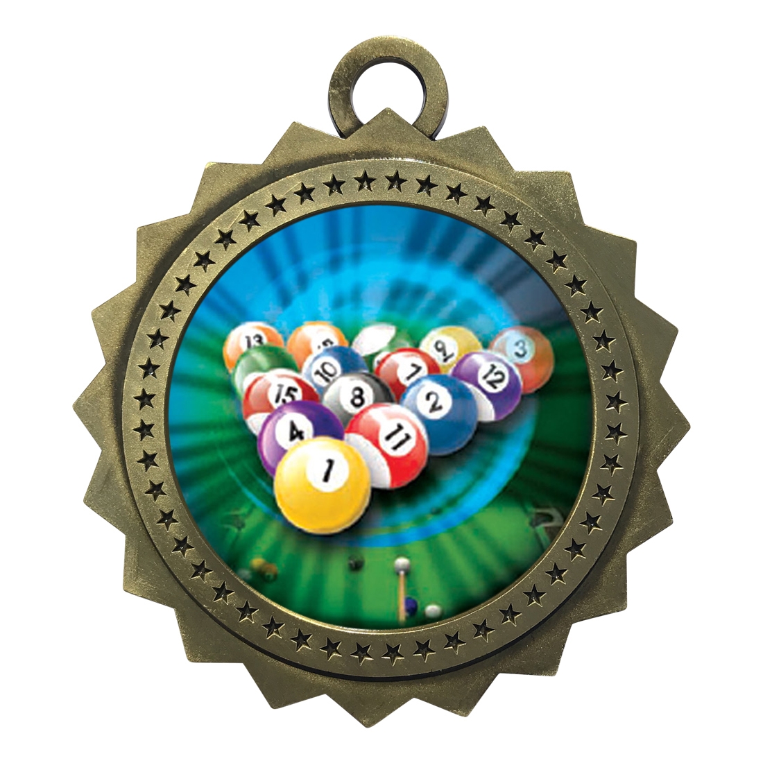 3" Billiards Medal