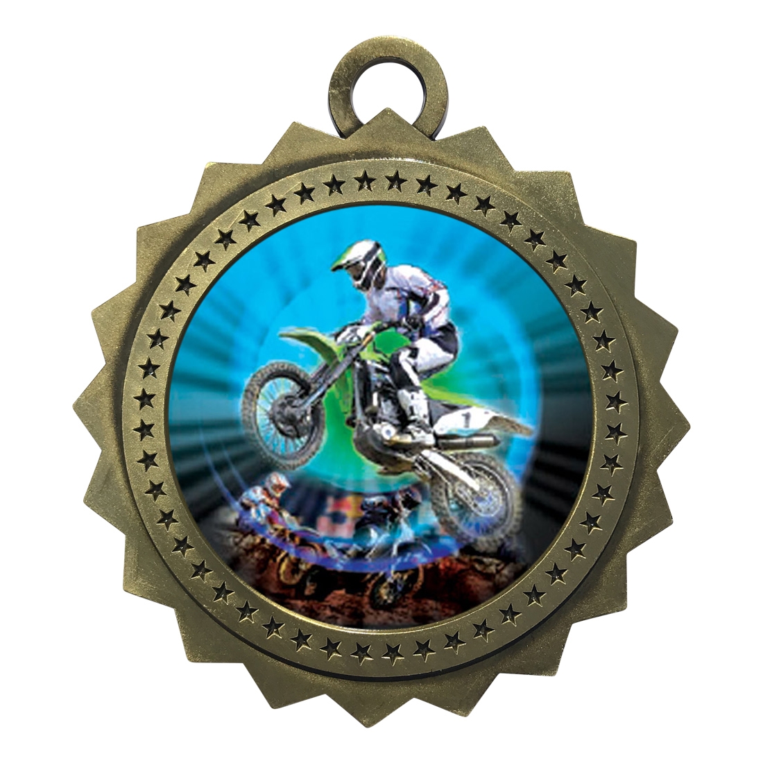 3" Motorcross Medal
