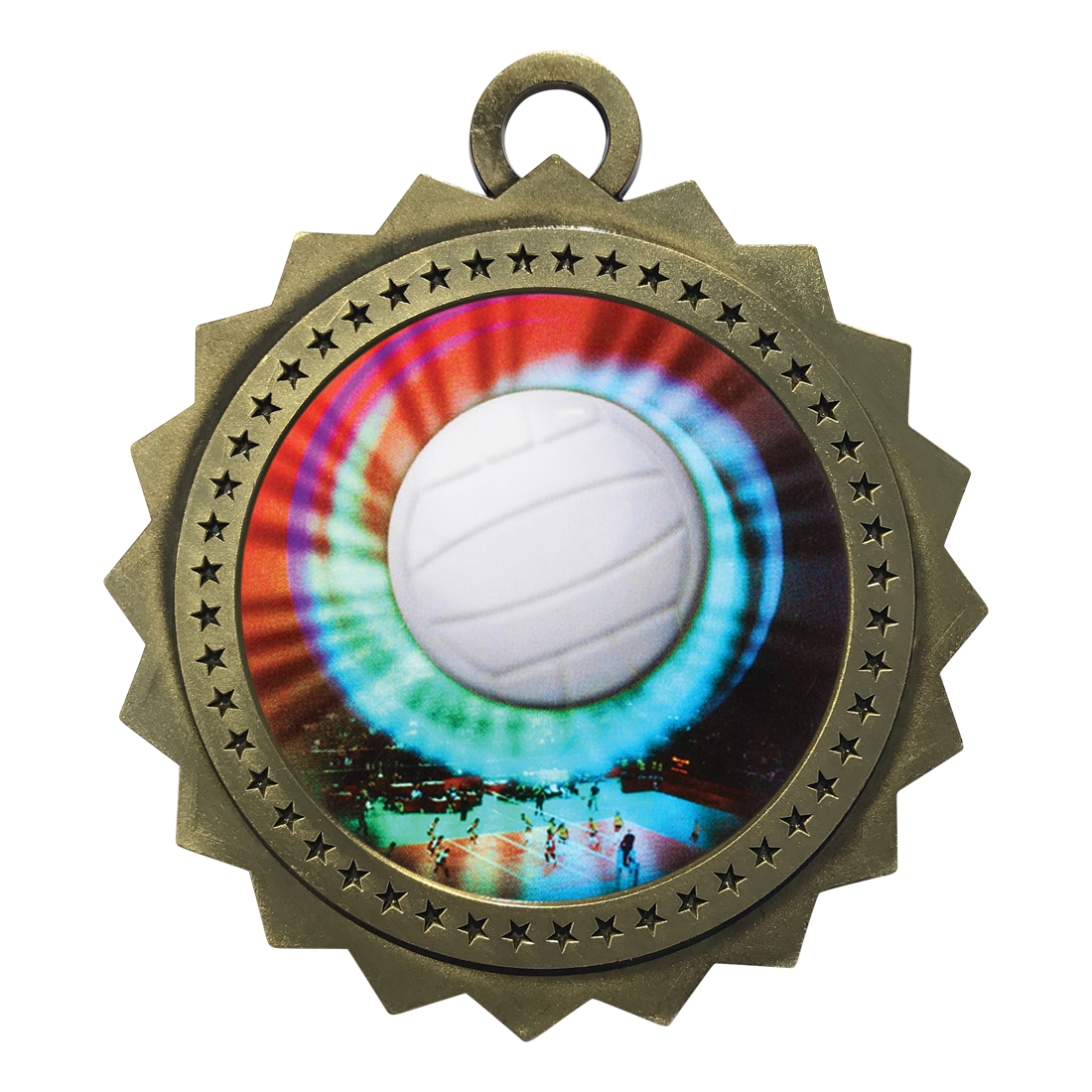 3" Volleyball Medal