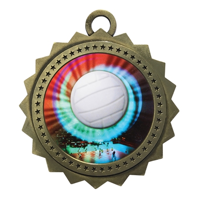 3" Volleyball Medal