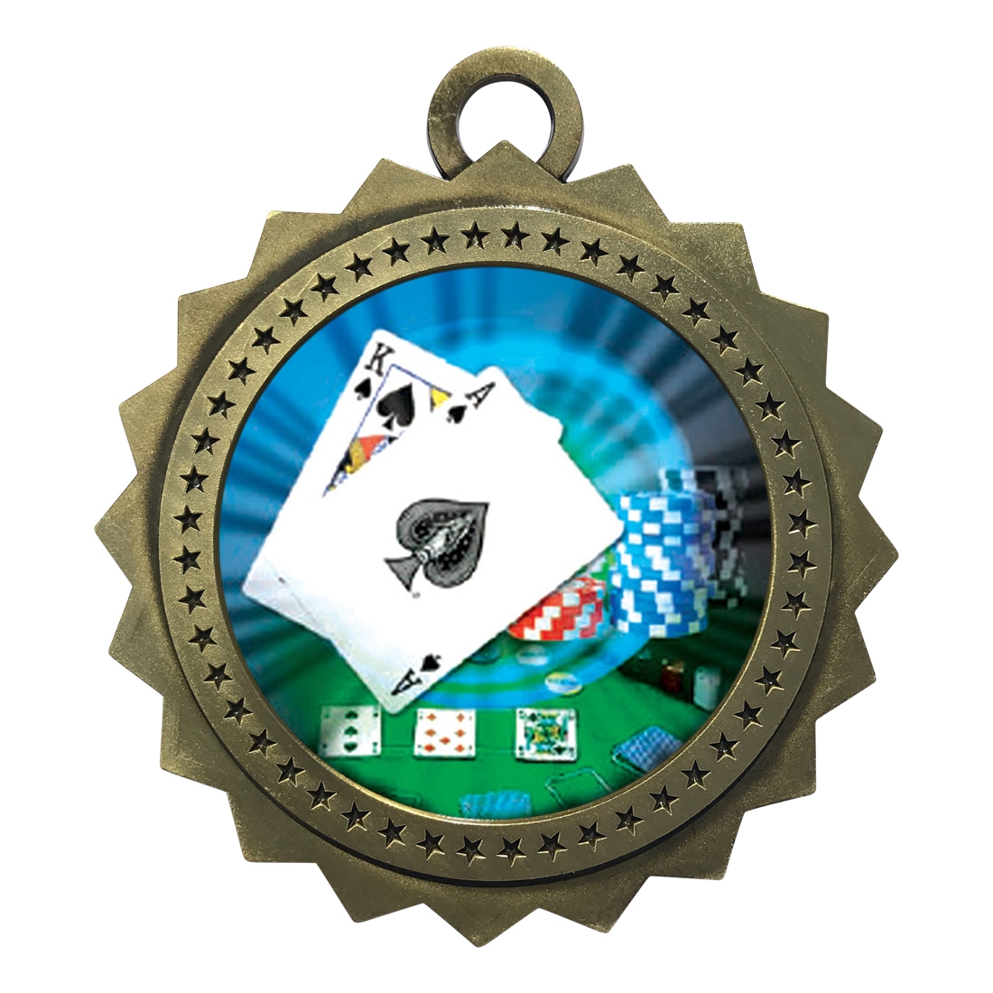 3" Black Jack Medal