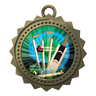 3" Cricket Medal