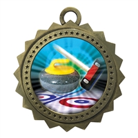 3" Curling Medal