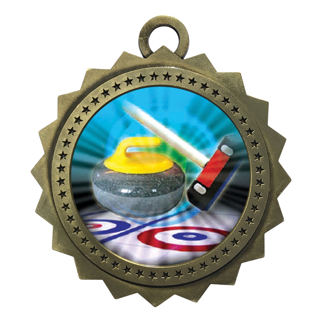 3" Curling Medal