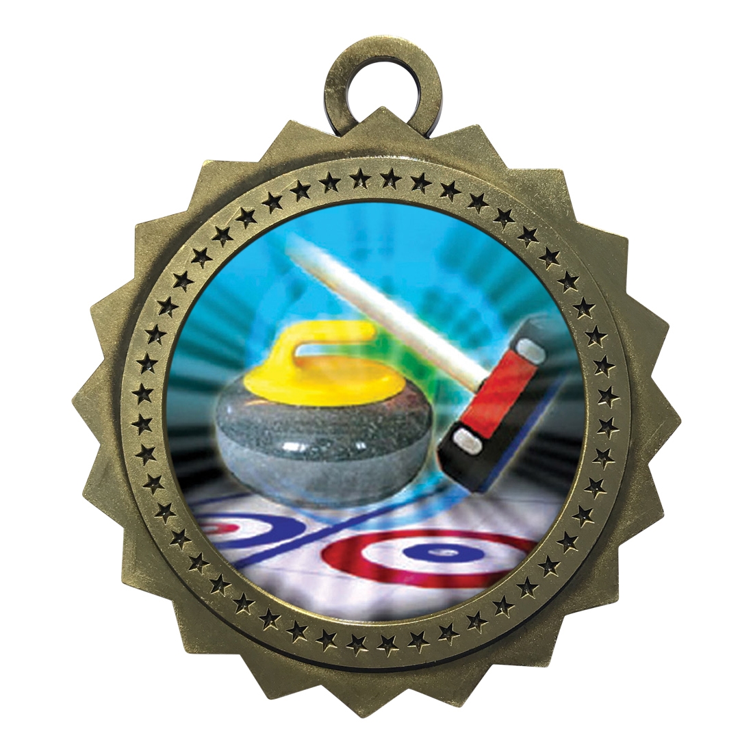 3" Curling Medal (D03-MY471)