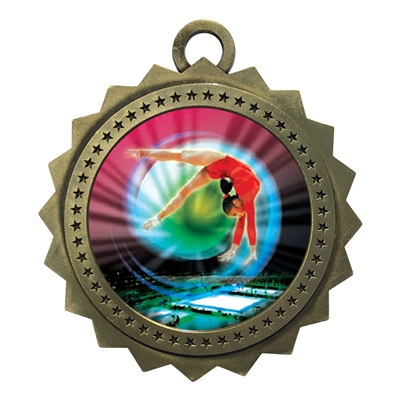 3" Female Gymnastics Medal