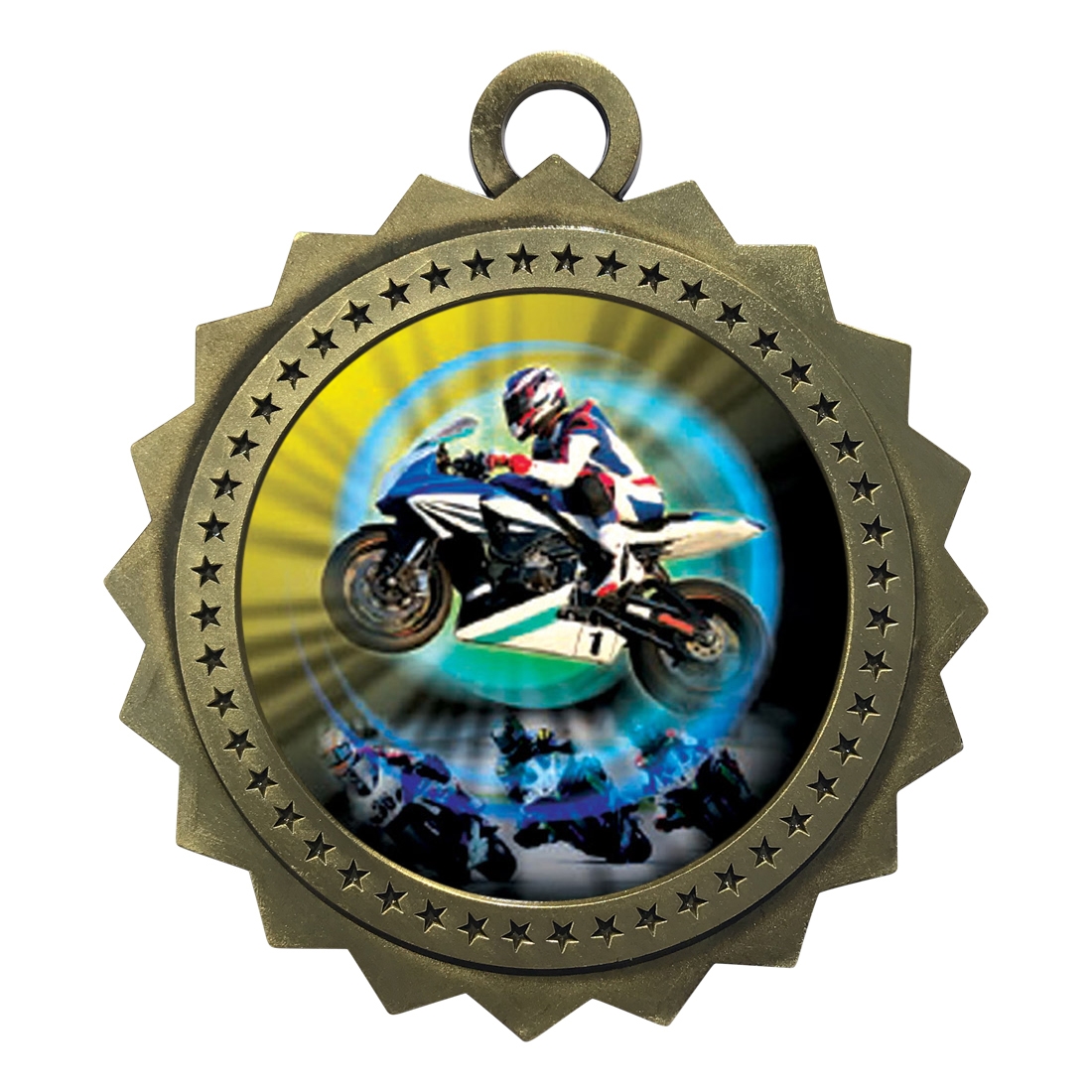 3" Motorcycle Racing Medal
