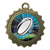 3" Rugby Medal