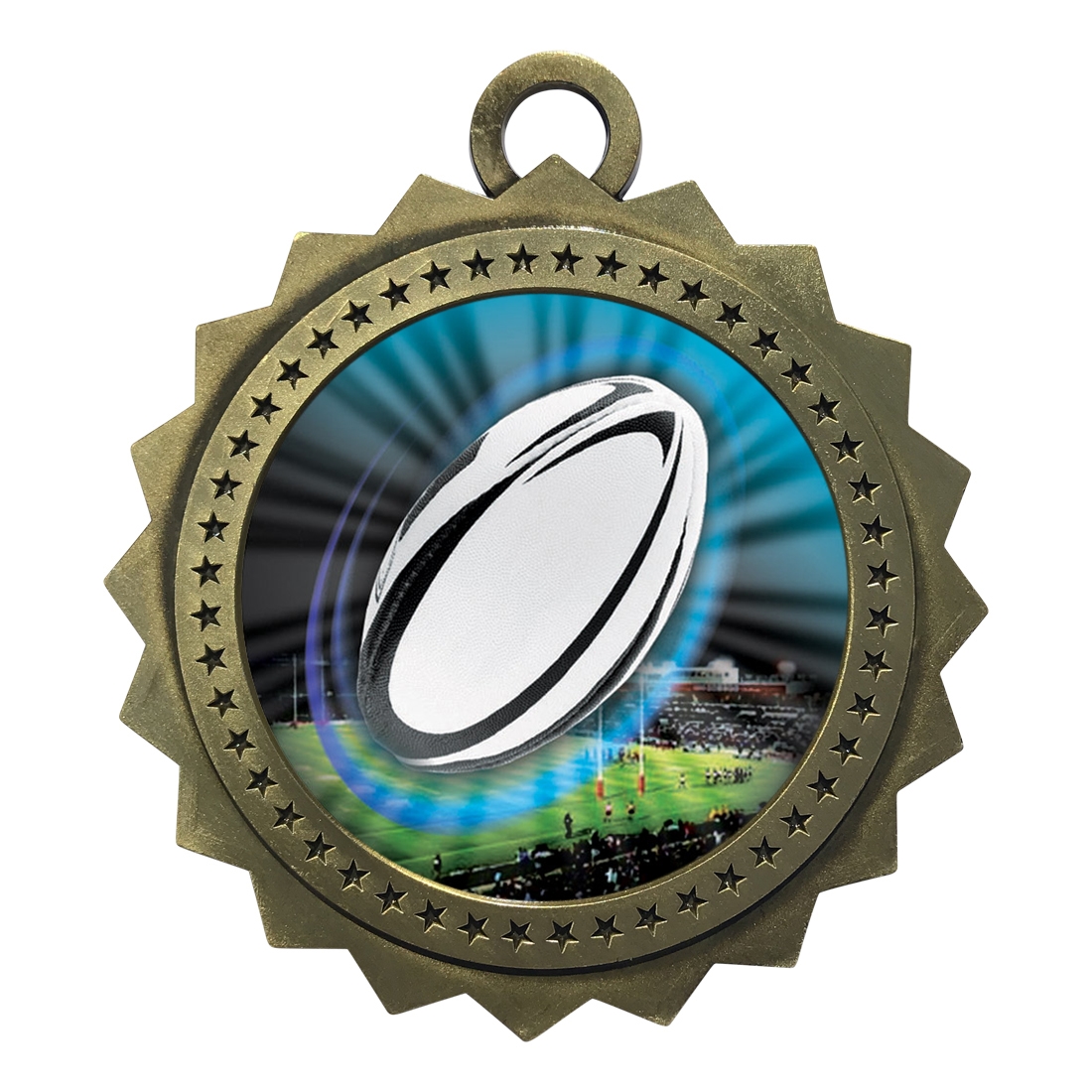 3" Rugby Medal