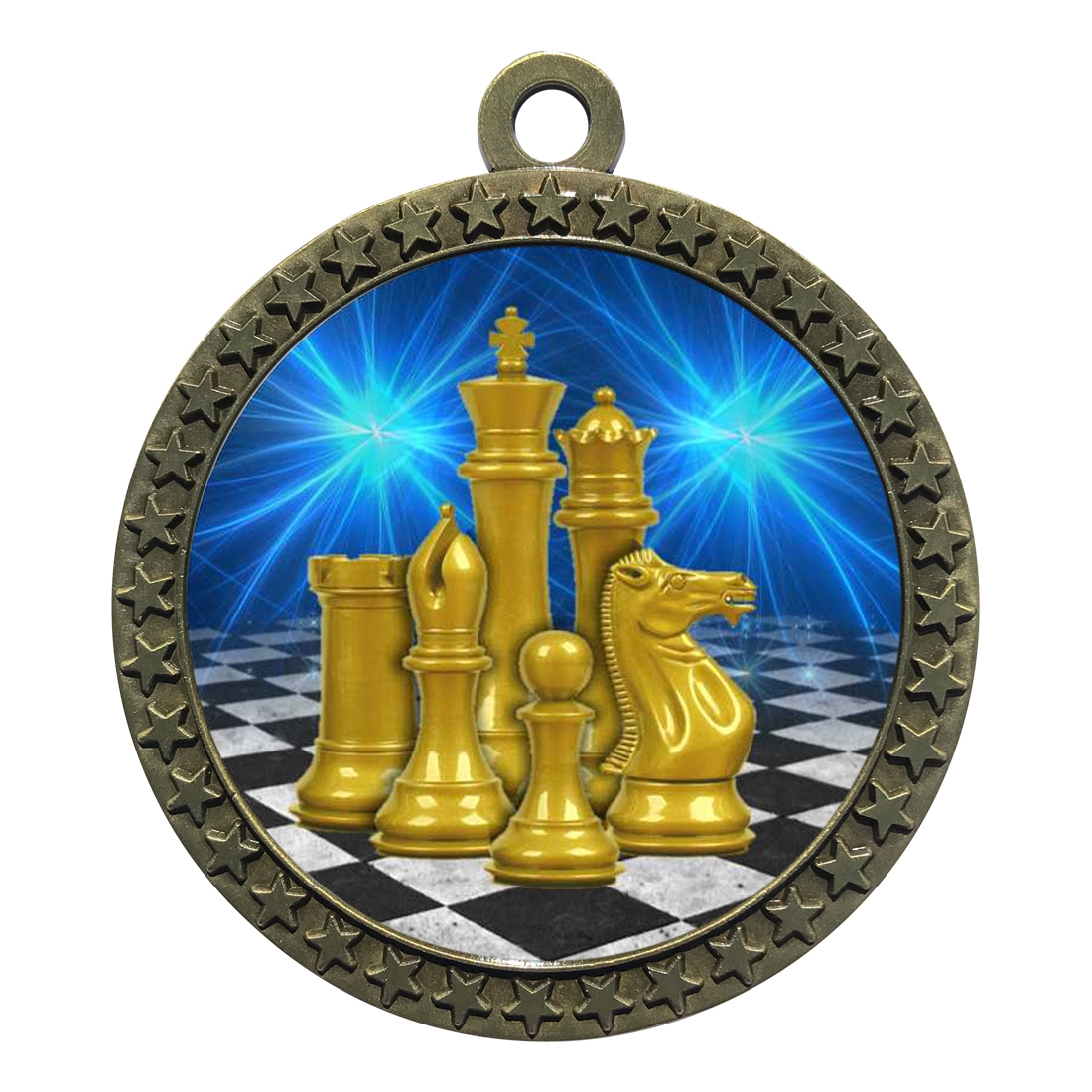 2-1/2" Chess Medal  (D212-D17)