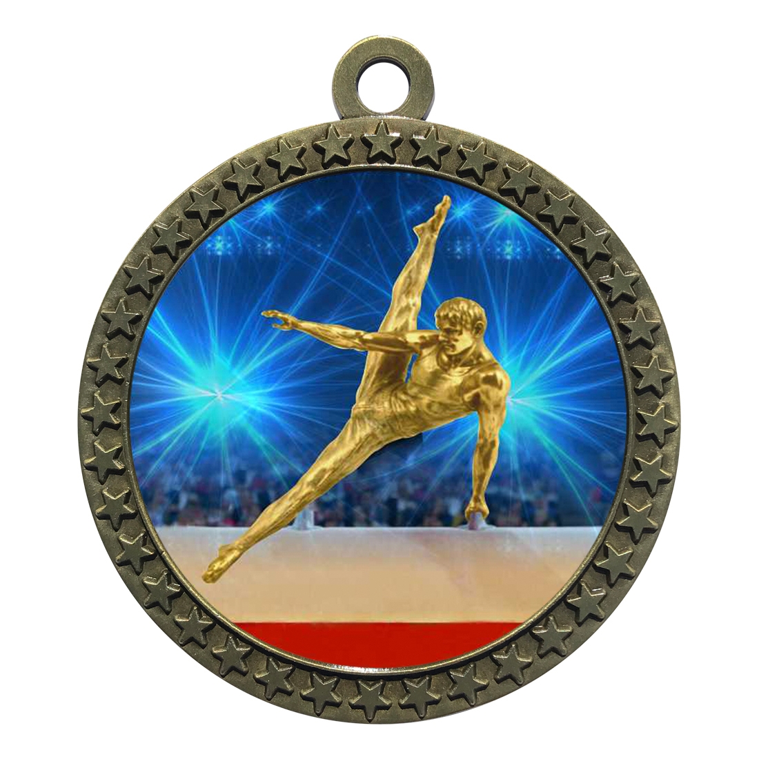 2-1/2" Male Gymnastics Medal  (D212-D24)