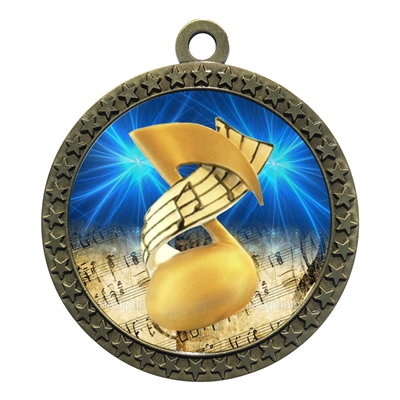 2-1/2" Music Medal