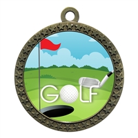 2-1/2" Golf Medal