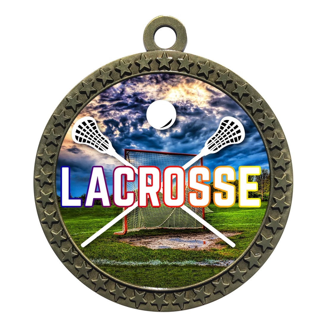 2-1/2" Lacrosse Medal