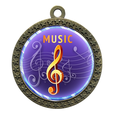 2-1/2" Music Medal