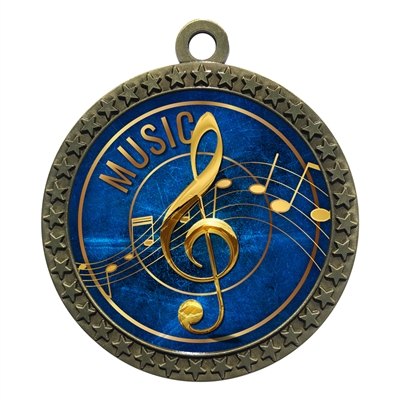 2-1/2" Music Medal