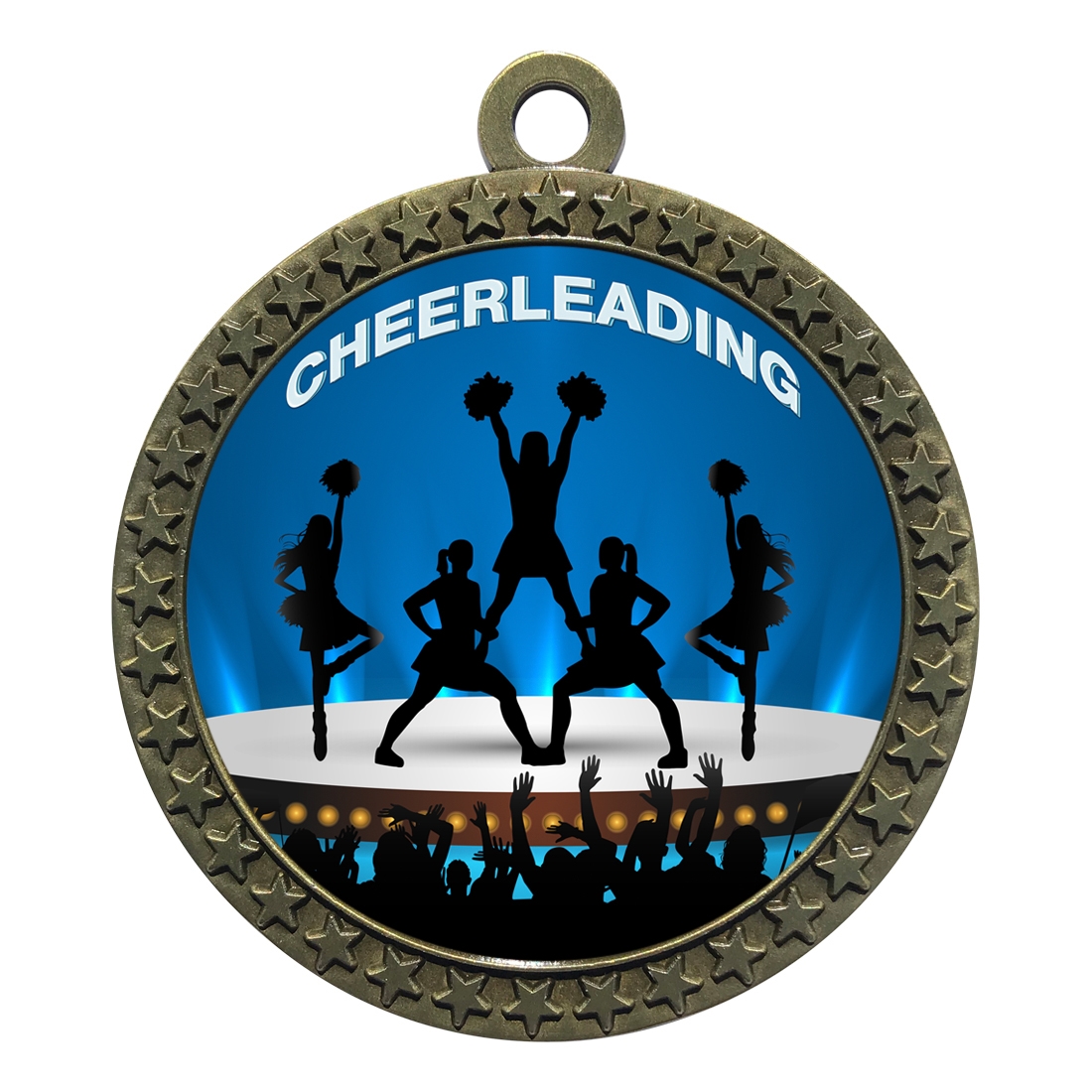 2-1/2" Cheerleading Medal