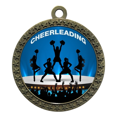 2-1/2" Cheerleading Medal