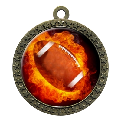 2-1/2" Football Medal