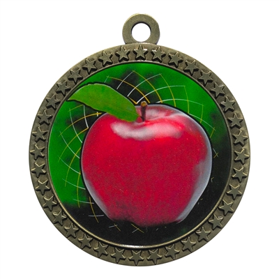 2-1/2" Scholastic Apple Medal