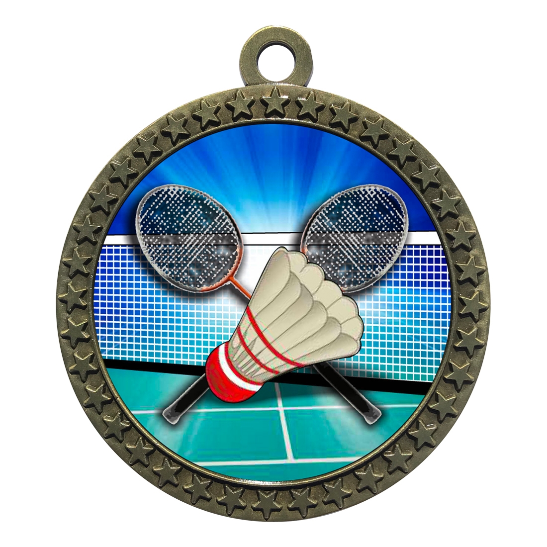2-1/2" Badminton Medal