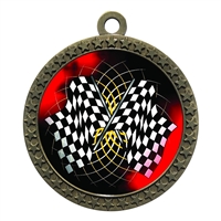 2-1/2" Racing Flags Medal