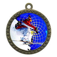 2-1/2" Snow Skier Medal