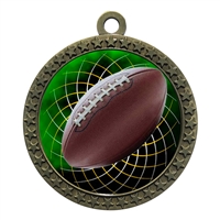 2-1/2" Football Medal