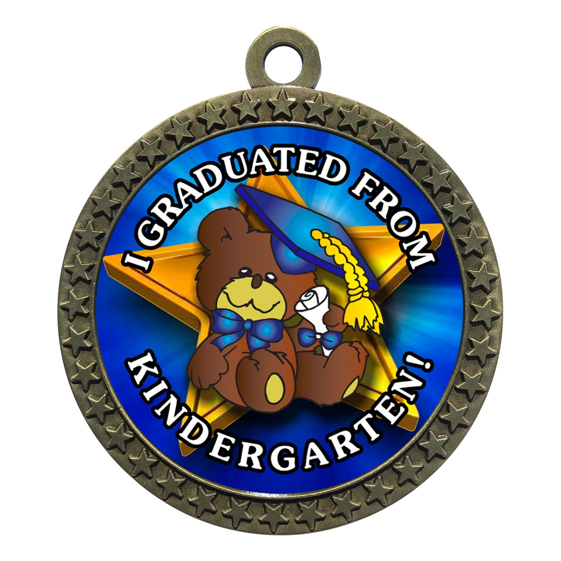 2-1/2" Kindergarten Graduation Medal