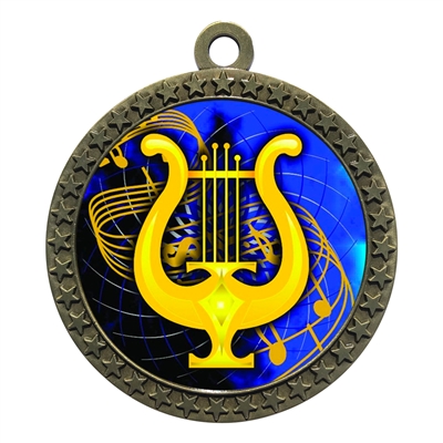 2-1/2" Music Medal