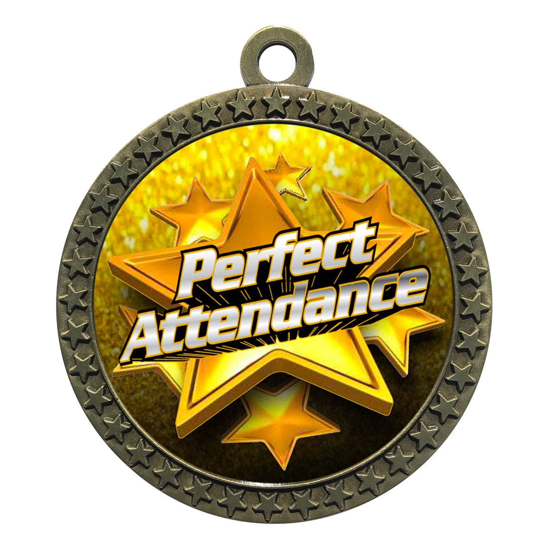 2-1/2" Perfect Attendance Medal