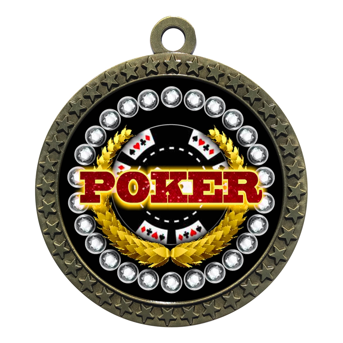2-1/2" Poker Medal