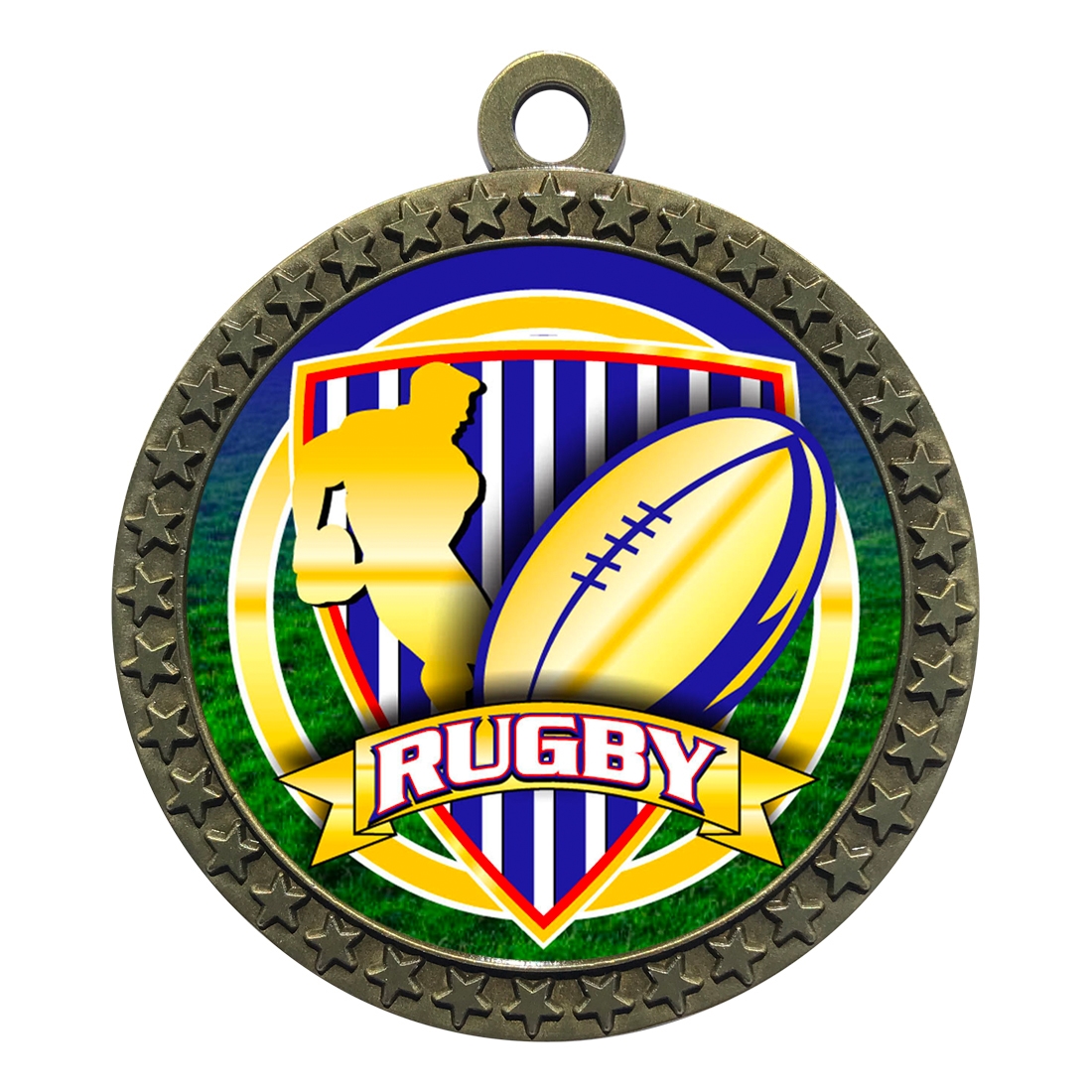 2-1/2" Rugby Medal