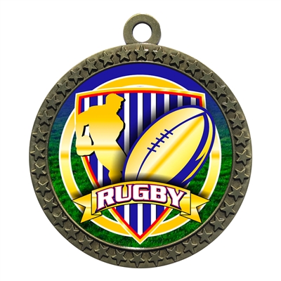 2-1/2" Rugby Medal
