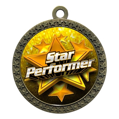 2-1/2" Star Performer Medal
