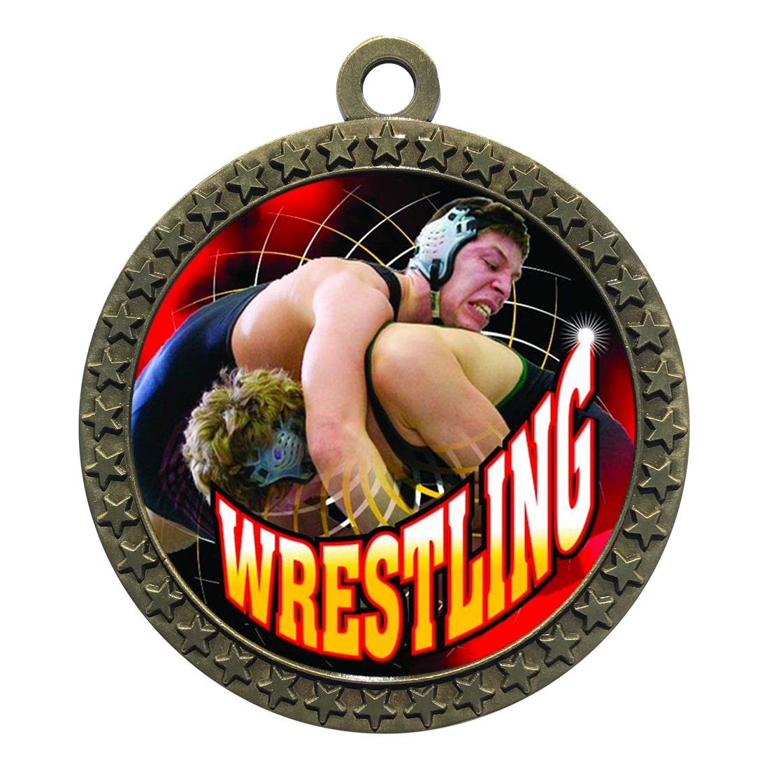 2-1/2" Wrestling Medal