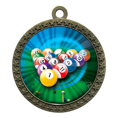 2-1/2" Billiards Medal