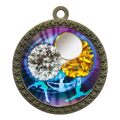 2-1/2" Cheerleading Medal