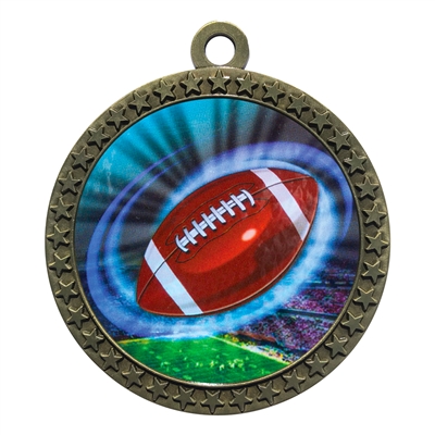 2-1/2" Football Medal